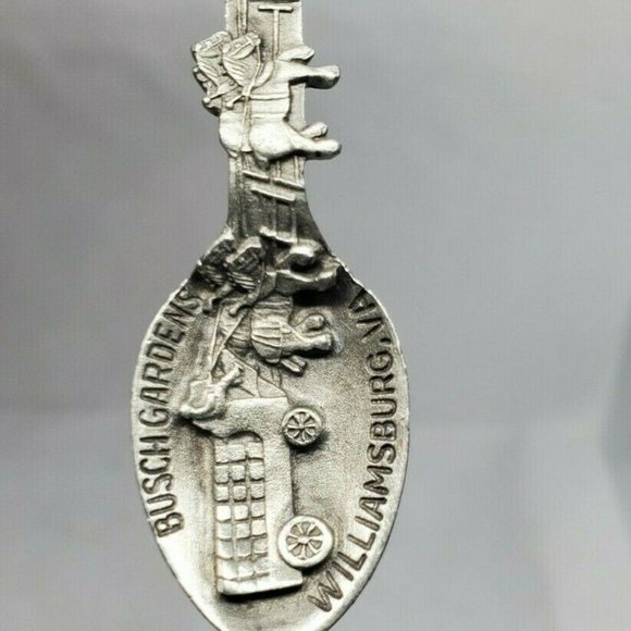 Busch Gardens Williamsburg VA Pewter Spoon - Picture 5 of 11